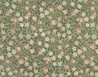 Small pink and white flower wallpaper design